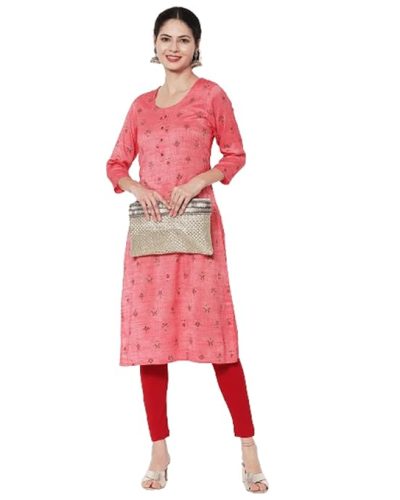 Women’s Cotton Blend Straight Kurta