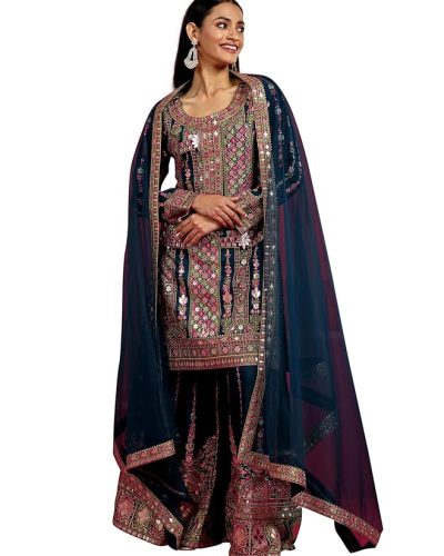 Women's Silk Blend Kurta Set
