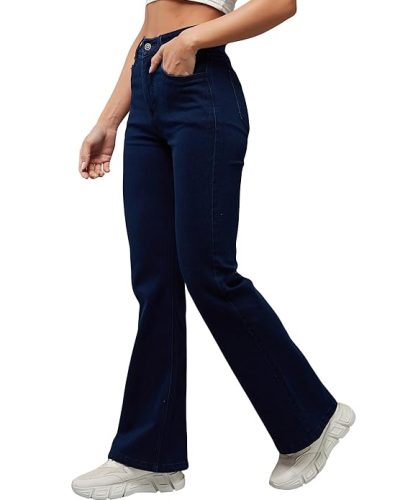 Dolce Crudo Women's Straight Stretchable Denim Jeans